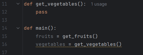 Yellow underline indicating an error